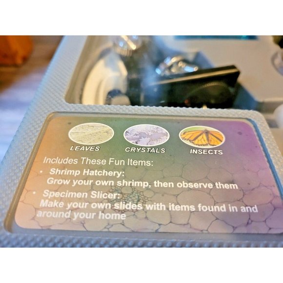 Microscope Set 300X 600X 1200X Science AmScope 25 Prepared Slides Case - Picture 9 of 12